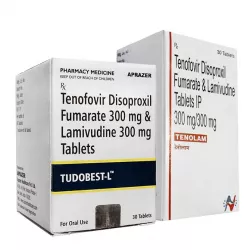 Тенофовир   Ламивудин (Tudobest L / Tenolam) табл. 300мг/300мг №30 в Пензе и области фото