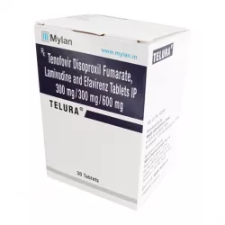 Тенофовир + Ламивудин + Эфавиренз (Telura/Tenolam E) таб. 300мг/300мг/600мг №30 в Пензе и области фото
