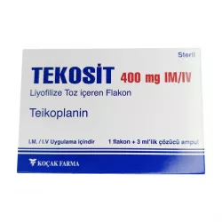Тейкопланин Текозит :: Tekosit лиофилизат для инъекций 400мг №1 в Пензе и области фото